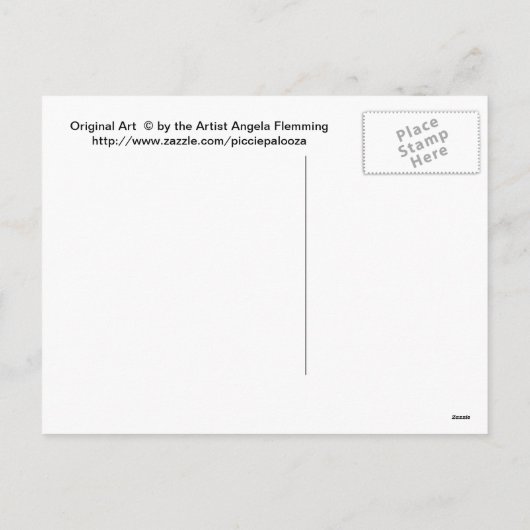 かわいいバレンタインのラブカエル シーズンポストカード (裏面)