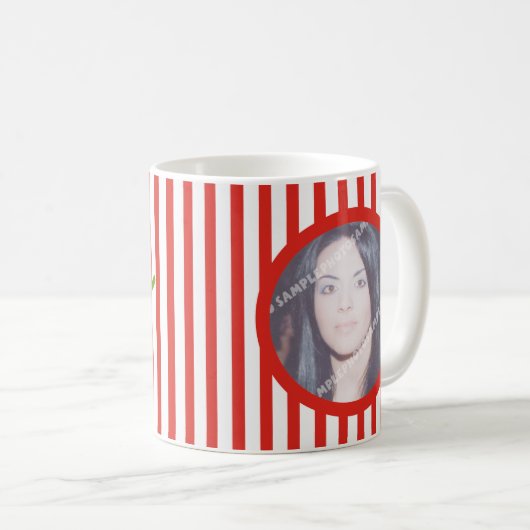 かわいいバレンタインの写真マグカップ コーヒーマグカップ (正面右)