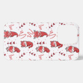 かわいいバレンタインの愛の格言 iPhoneケース (裏面横)