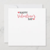 かわいいバレンタインの愛犬グリーティングカード (裏面)