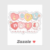 かわいいバレンタインの日愛もっと、心配する少ないビニール シール (シート)