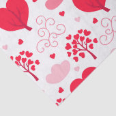 かわいいバレンタインの木の形状ハートパターン 薄葉紙 (詳細)