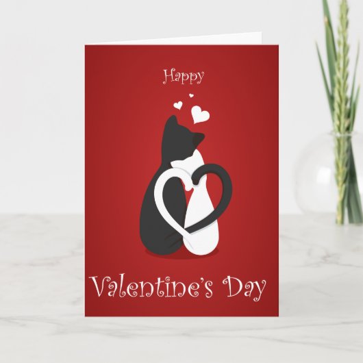 かわいいバレンタインの猫たち|過去記事 シーズンカード (正面)