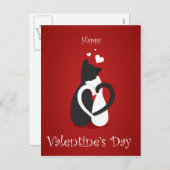 かわいいバレンタインの猫たち|過去記事 シーズンポストカード (正面/裏面)