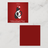 かわいいバレンタインの猫たち|過去記事 ノートカード (正面/裏面)