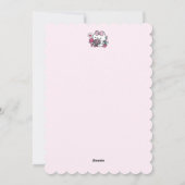 かわいいバレンタインの猫デザイン - 愛を感じる猫 シーズンカード (裏面)