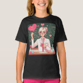 かわいいバレンタインの科学者 Tシャツ (正面)