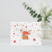 かわいいバレンタインは傘の下で恋をしている シーズンポストカード (スタンド正面)