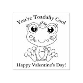 かわいいバレンタインカエルハート ラバースタンプ (インプリント)