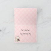 かわいいバレンタインカード子供へ シーズンカード (内部)