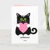 かわいいバレンタインカード猫 シーズンカード (裏面)