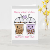 かわいいバレンタインカード カード (黄色い花)