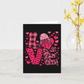 かわいいバレンタインクラゲラブハートバレンタイン カード (黄色い花)