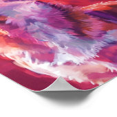 かわいいバレンタインズデイドッグ ポスター (角)