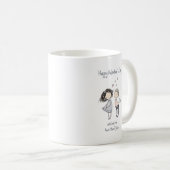 かわいいバレンタインデイのカスタム コーヒーマグカップ (正面右)