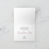 かわいいバレンタインデイクマ折り畳み シーズンカード (内部)