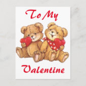 かわいいバレンタインデイクマ2 シーズンポストカード (正面)