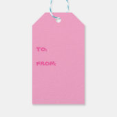 かわいいバレンタインデイシャーク ギフトタグ (裏面)