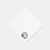 かわいいバレンタインデザイン – 猫と猫の愛 スタンダードカクテルナプキン (角)