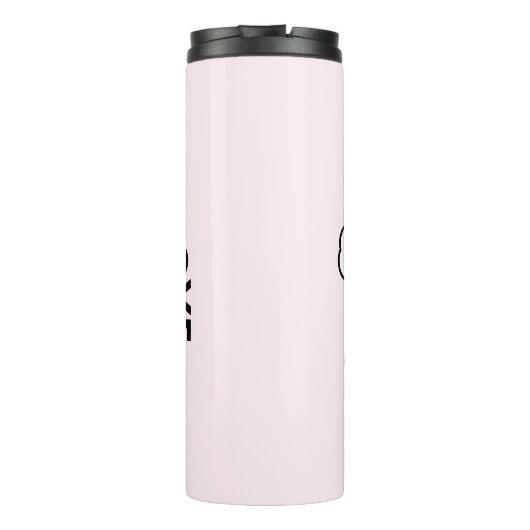 かわいいバレンタインデザイン – 猫と猫の愛 タンブラー (裏面)