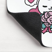 かわいいバレンタインデザイン – 猫と猫の愛 マウスパッド (コーナー)