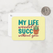 かわいいバレンタインデーおもしろいのない人生 ノートカード (正面/裏面インサイチュ)