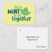 かわいいバレンタインデーおもしろいを飾る造幣局 ノートカード (正面/裏面)