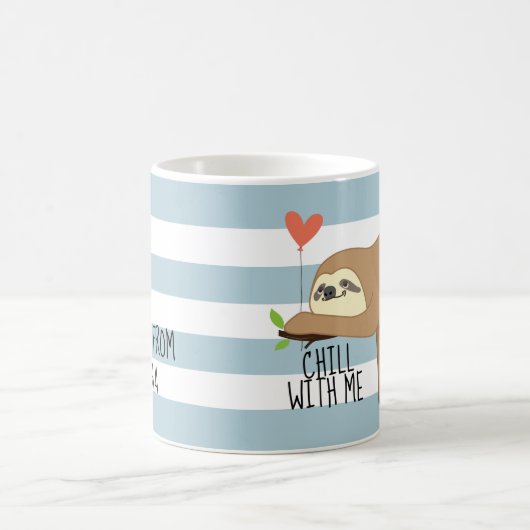 かわいいバレンタインデーと一緒に寒い コーヒーマグカップ (中央)