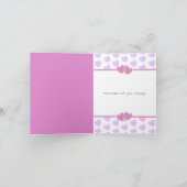 かわいいバレンタインデーのお菓子にメッセージ カード (内部)