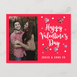 かわいいバレンタインデーのはがき ポストカード