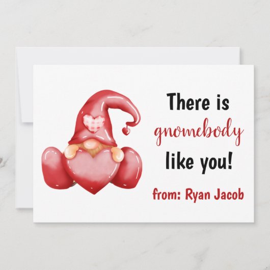 かわいいバレンタインデーのようなグノーメボディ シーズンカード (正面)
