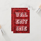 かわいいバレンタインデーのカード カード (正面/裏面インサイチュ)