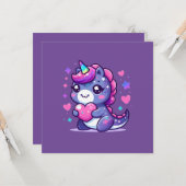 かわいいバレンタインデーのカード カード (正面/裏面インサイチュ)