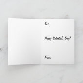 かわいいバレンタインデーのカード カード (内部)