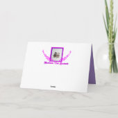 かわいいバレンタインデーのカード　ヒポバレリーナ カード (裏面)