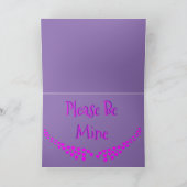 かわいいバレンタインデーのカード - ヒポ バレリーナ カード (内部)