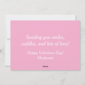 かわいいバレンタインデーのカード - ホリデー フラット カード (裏面)