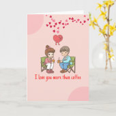 かわいいバレンタインデーのカード – 私はあなたをCよりも愛している カード (黄色い花)