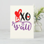 かわいいバレンタインデーのカード | XO ラブハーツ シーズンカード (スタンド正面)