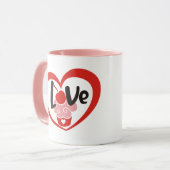 かわいいバレンタインデーのグラフィックカップケーキギフトマグ マグカップ (正面左)