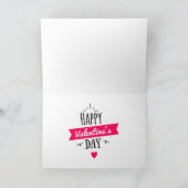 かわいいバレンタインデーのチワワの子犬 シーズンカード (内部)