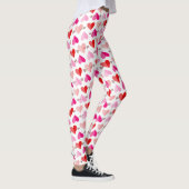 かわいいバレンタインデーのハートと矢印 レギンス (右)