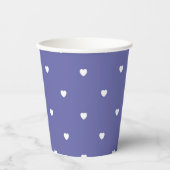 かわいいバレンタインデーのハートパターン 紙コップ (正面)