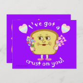 かわいいバレンタインデーのブレッドパン教室 シーズンポストカード (正面/裏面)