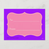 かわいいバレンタインデーのブレッドパン教室 シーズンポストカード (裏面)