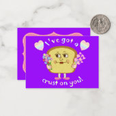 かわいいバレンタインデーのブレッドパン教室 ノートカード (正面/裏面インサイチュ)