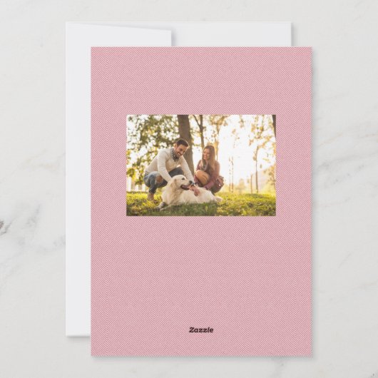 かわいいバレンタインデーのペットの写真の暖かいあいまいな甘い シーズンカード (裏面)