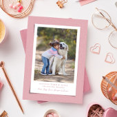 かわいいバレンタインデーのペットの写真の暖かいあいまいな甘い シーズンカード