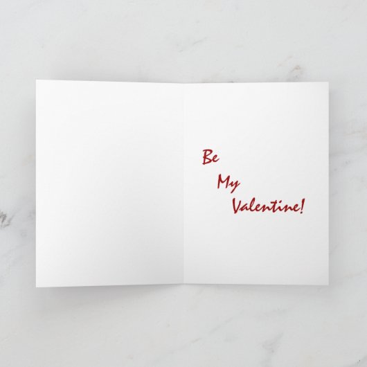 かわいいバレンタインデーのペンギンのおもしろいな漫画 シーズンカード (内部)