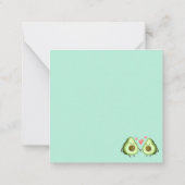 かわいいバレンタインデーのメモカード ノートカード (裏面)